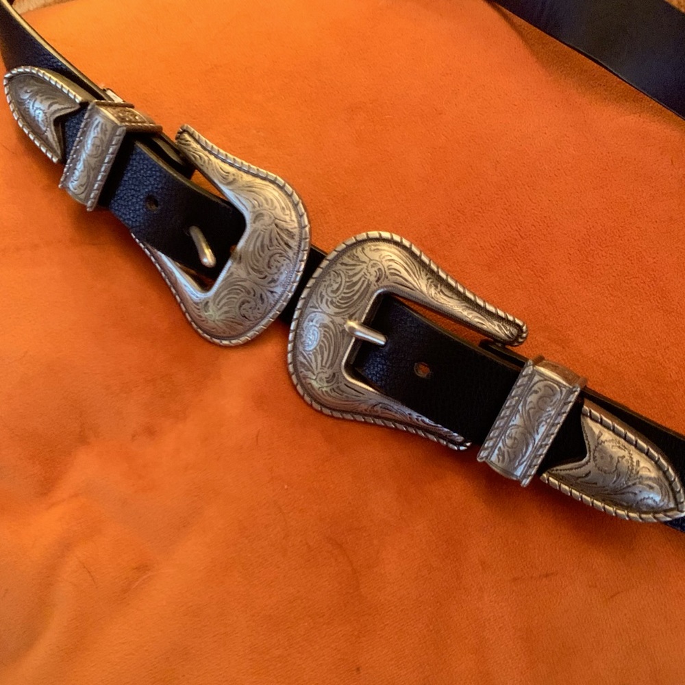 Adjustable Double Buckle Vintage inspired Belt